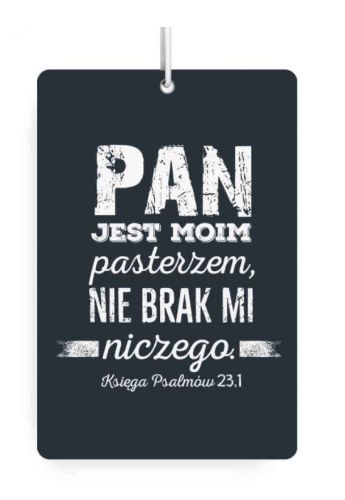 Zawieszka zapachowa do auta "Pan jest moim Pasterzem" - jabłko księgarnia religijna