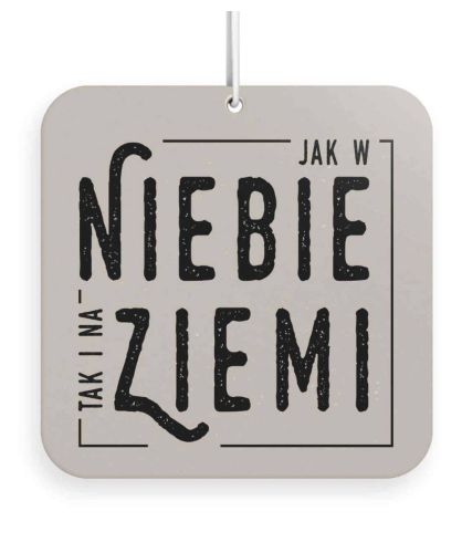 Księgarnia religijna sklep: Zawieszka zapachowa do auta DRZEWO SANDAŁOWE "Tak w niebie jak i na ziemi"