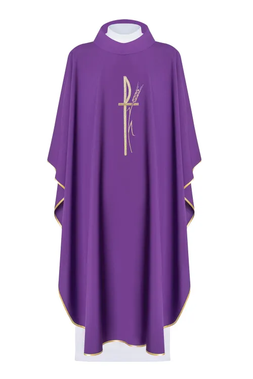 Ornat fioletowy haftowany KOR/087