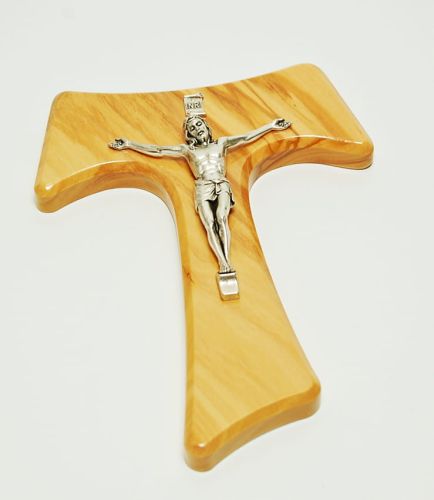 Krzyż TAU z drzewa oliwnego 20 cm e-religijne.pl