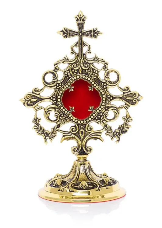 Księgarnia religijna - sklep: Relikwiarz mosiężny MN-1010A