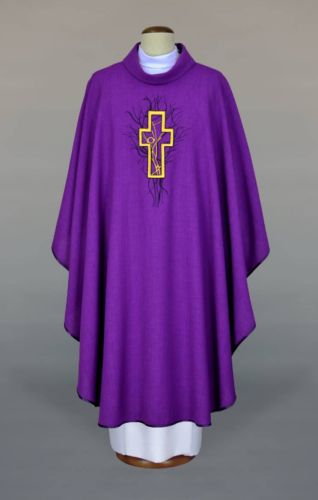 Ornat haftowany fioletowy lekki 1-394-4 księgarnia religijna sklep