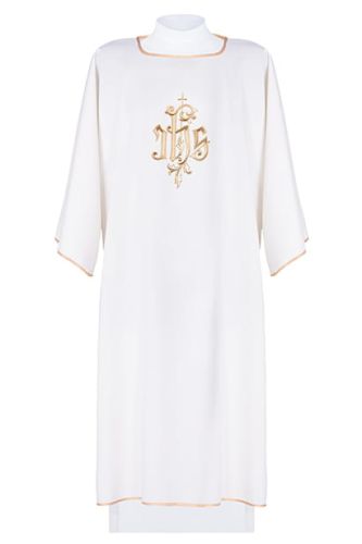 Dalmatyka biała dla diakona KDL/032