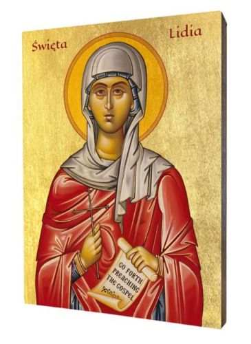 Święta Lidia ikona złocona księgarnia religijna sklep z ikonami