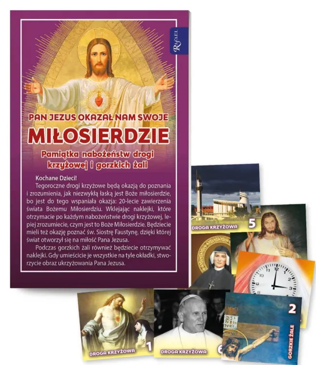 Sprawdziany kontrolki na Wielki Post 2022 "Pan Jezus nas zbawił" sklep chrześcijański Rafael Dom Wydawniczy