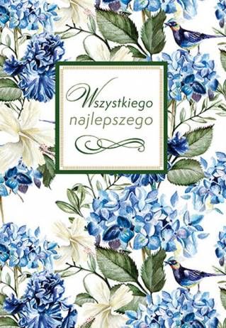 Wszystkiego najlepszego - karnet upominkowy z kopertą księgarnia religijna sklep