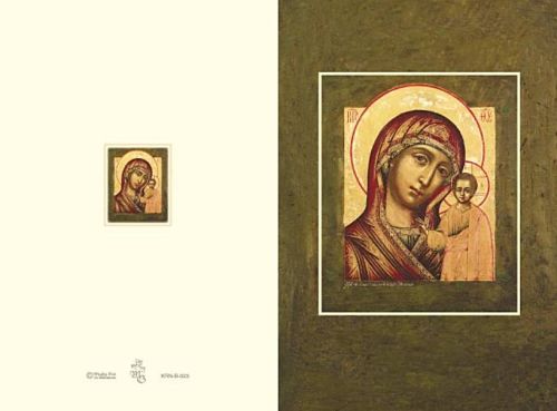 Karnet z ikoną w kopercie Matka Boża Kazańska księgarnia religijna