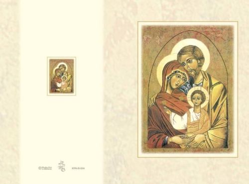Karnet z ikoną w kopercie Święta Rodzina - księgarnia religijna sklep