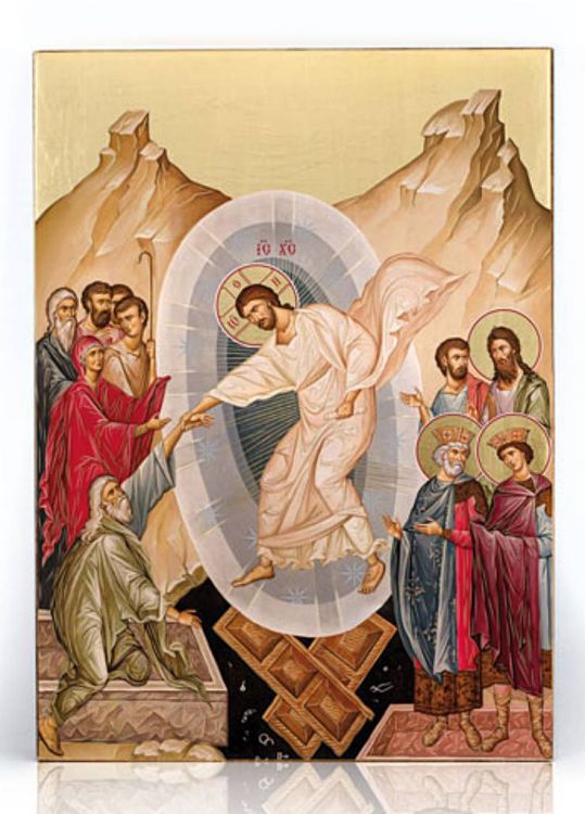 Ikona złocona Zmartwychwstanie Pana Jezusa 17 x 23 księgarnia religijna