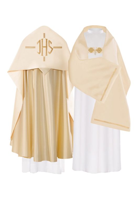 Uroczysty liturgiczny welon naramienny KWL/014 sklep ornaty.pl haftina dewocjonalia