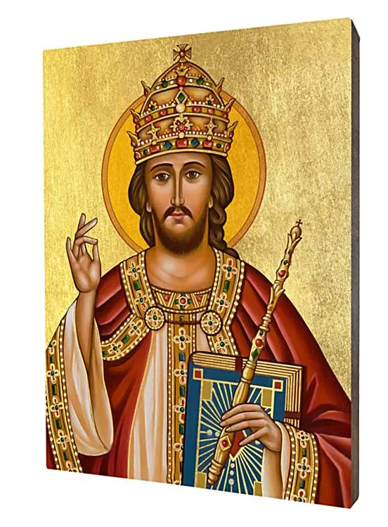 Ikona Chrystusa Króla złocona księgarnia religijna