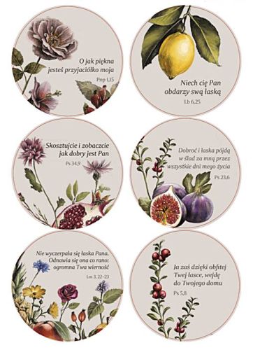 Naklejki z biblijnymi cytatami SZN/0016 księgarnia religijna