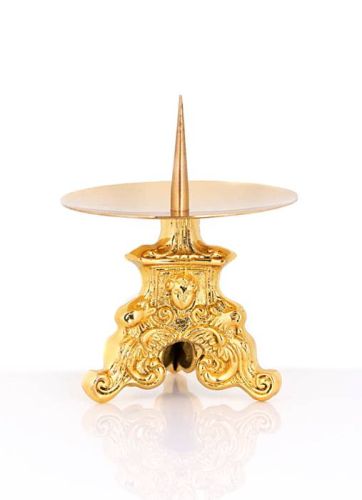 sklep z dewocjonaliami - artykuły religijne Świecznik lichtarz mosiężny 8 cm CA-1064A