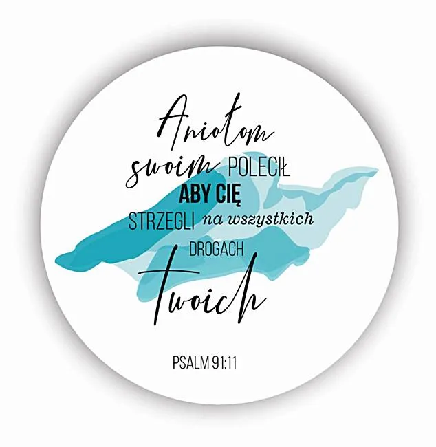 podstawki korkowe drzewo radości Podstawka korkowa "Aniołom swoim polecił aby cię strzegli ..." (Ps 91,11)