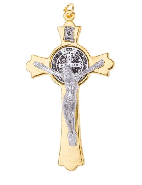 Krzyż z medalikiem świętego Benedykta 7,5 cm K1551CG księgarnia religijna