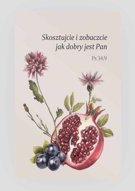 Sklep chrześcijański: Magnes na lodówkę "Skosztujcie i zobaczcie ..." (Ps 34,9)