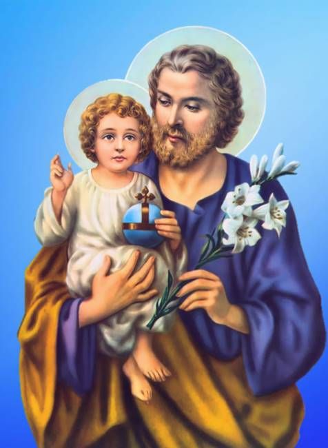 Księgarnia religijna - Święty Józef - diamentowa mozaika WYKLEJANKA do układania