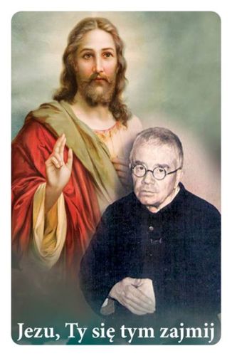Jezu Ty się tym zajmij - plastikowa karta z aktem zawierzenia ks. Dolindo księgarnia religijna PROMIC wydawnictwo księży Marianów