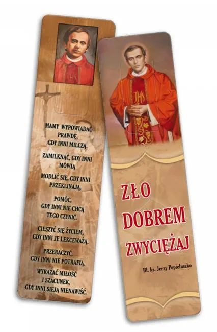 Zakładka religijna do książki " Zło dobrem zwyciężaj" księgarnia religijna