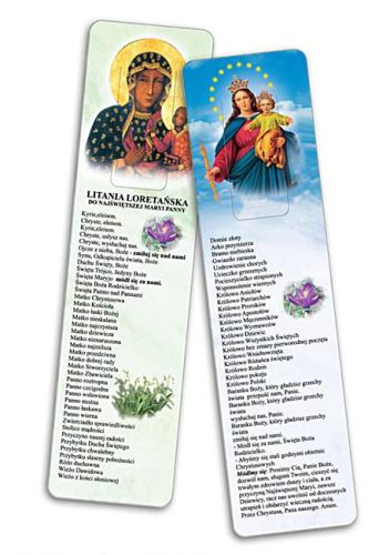 Zakładka religijna do książki Litania loretańska księgarnia religijna