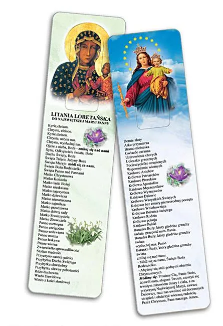 Zakładka religijna do książki Litania loretańska księgarnia religijna