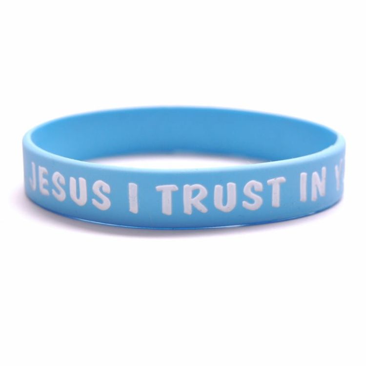Jesus I Trust You opaska żelowa na rękę