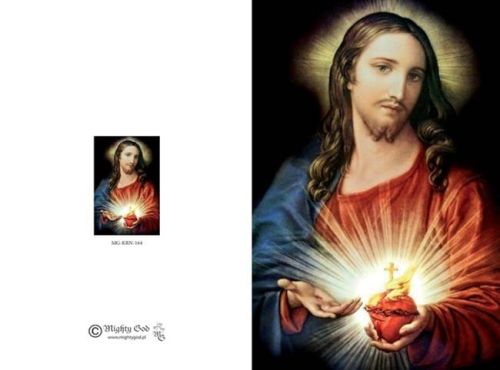 Karnet w kopercie Najświętsze Serce Pana Jezusa sklep chrześcijański