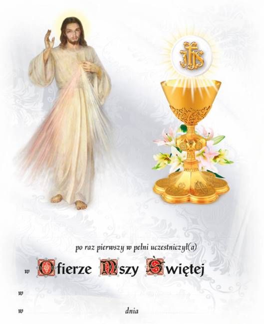 Obrazki Pamiątka I Komunii Świętej 080_085 sklep chrześcijański