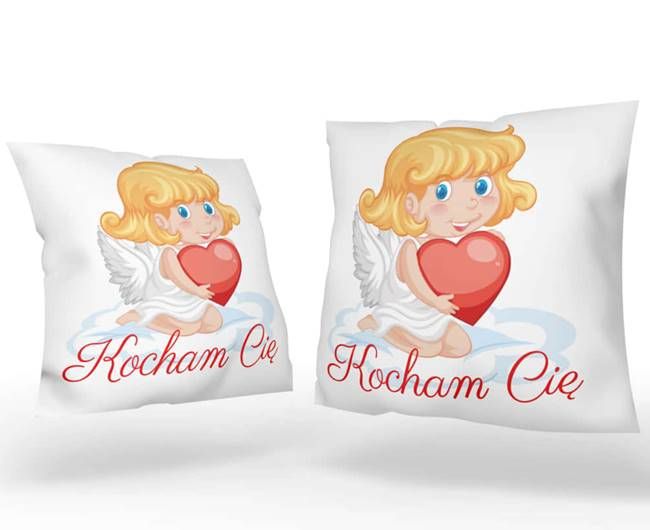 Poduszka dla dziewczynki z aniołkiem ACHP011 upominki religijne