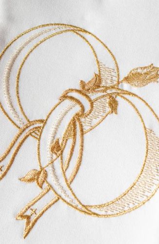 Stuła ślubna dłuższa haftowana KST/412 sklep chrześcijański wytwórnia orantów szat liturgicznych