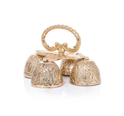 Dzwonki ministranckie do kościoła poczwórne A-565 sklep chrześcijański artykuły liturgiczne