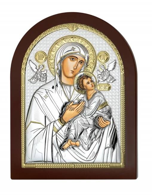 Ikona srebrna Matka Boża Nieustającej Pomocy AE0806/4, 17X22 sklep srebrne obrazki