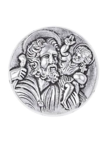 Magnes ze świętym Krzysztofem do samochodu KP008 sklep z dewocjonaliami księgarnia religijna