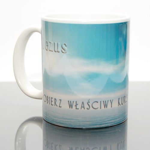 Kubek religijny "JEZUS. Obierz właściwy kurs"  e-religijne.pl