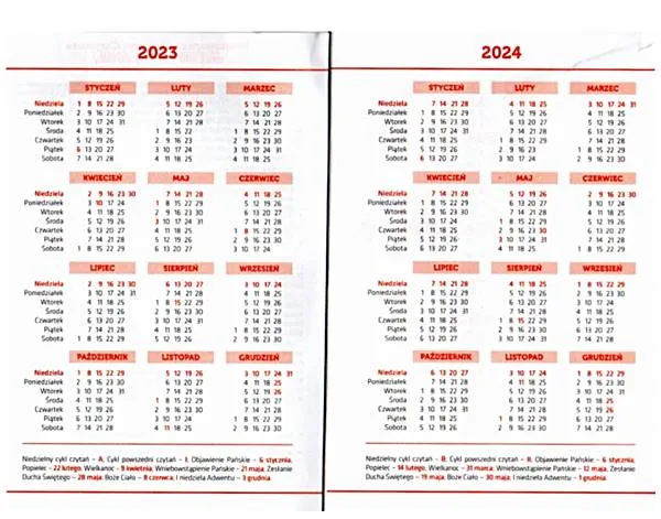 Agenda Biblijna VERBINUM na 2023 (A6 Mała)księgarnia religijna sklep