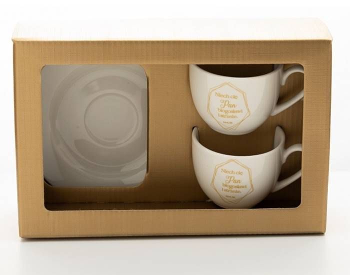 Filiżanki do espresso 2 sztuki "Niech cię Pan błogosławi i strzeże" sklep chrześcijański