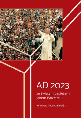 Terminarz i agenda biblijna na 2023 ze św. Janem Pawłem II księgarnia religijna sklep chrześcijański