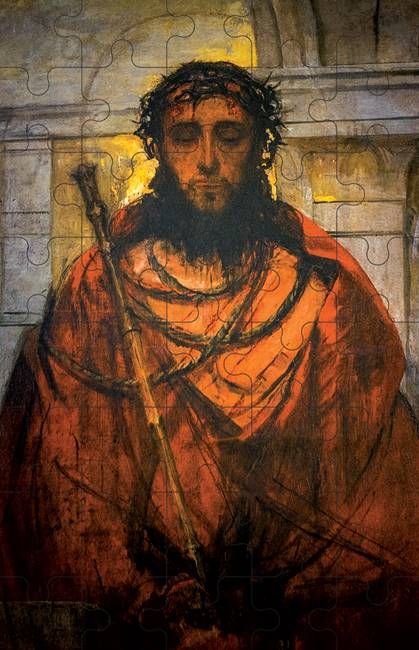Puzzle religijne - obraz ECCE HOMO sklep chrześcijański pomoce katechetyczne