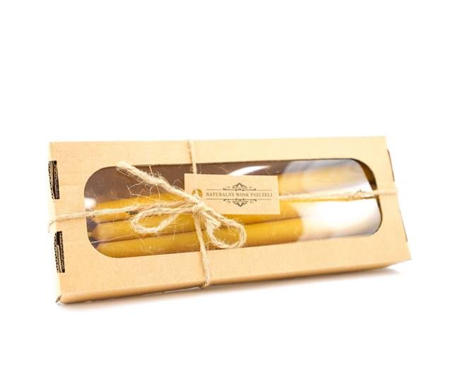 Zestaw prezentowy świec z naturalnego wosku pszczelego 4 sztuki S0431 P sklep