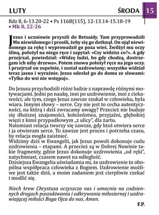 Żyć Ewangelią na 2023 rok. Codzienna Ewangelia z rozważaniami - opr. TWARDA księgarnia religijna POMOC wydawnictwo