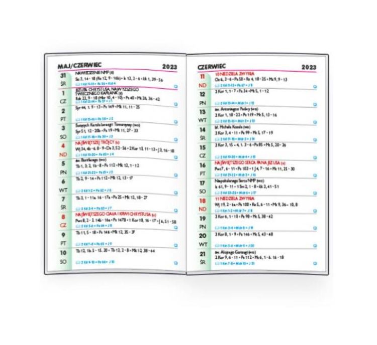 Kalendarz biblijny na 2023 - Edycja Świętego Pawła księgarnia wydawnictwo