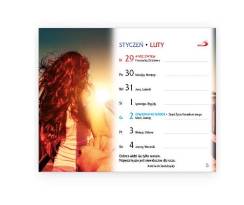 Edycja Świętego Pawła wydawnictwo: Kalendarz stojący na biurko na 2023 "Czas to miłość"