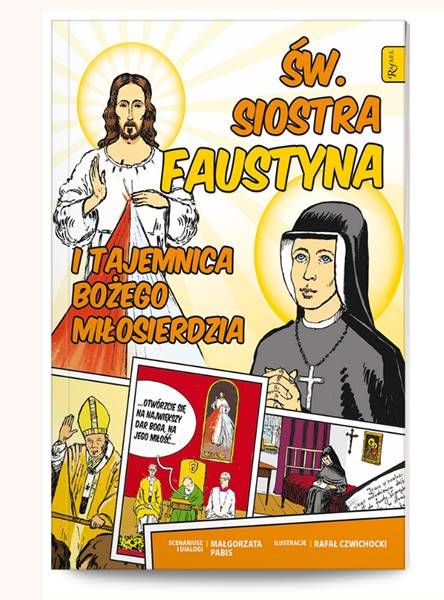 Św. Siostra Faustyna i tajemnica Bożego Miłosierdzia - komiks księgarnia chrześcijańska wydawnictwo RAFAEL
