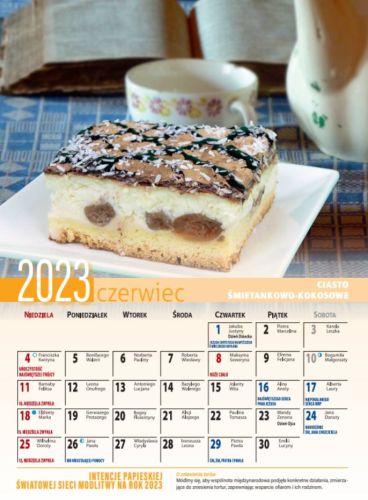 Kalendarz 2023 z przepisami Siostry Anastazji. Rok pełen smaku - księgarnia religijna WAM