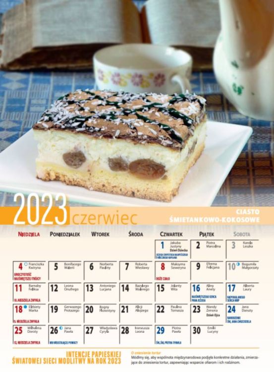 Kalendarz 2023 z przepisami Siostry Anastazji. Rok pełen smaku - księgarnia religijna WAM