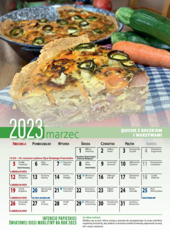 Kalendarz 2023 z przepisami Siostry Anastazji. Rok pełen smaku - księgarnia religijna WAM