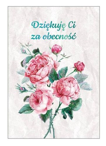 Karnet upominkowy "Dziękuję Ci za obecność" Edycja Świętego Pawła