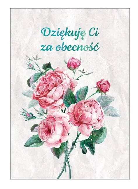 Karnet upominkowy "Dziękuję Ci za obecność" Edycja Świętego Pawła
