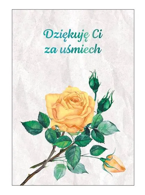 Karnet upominkowy "Dziękuję Ci za uśmiech" sklep chrześcijański