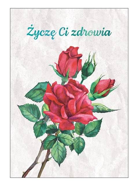Sklep z kartkami karnetami Karnet upominkowy "Życzę Ci zdrowia!"